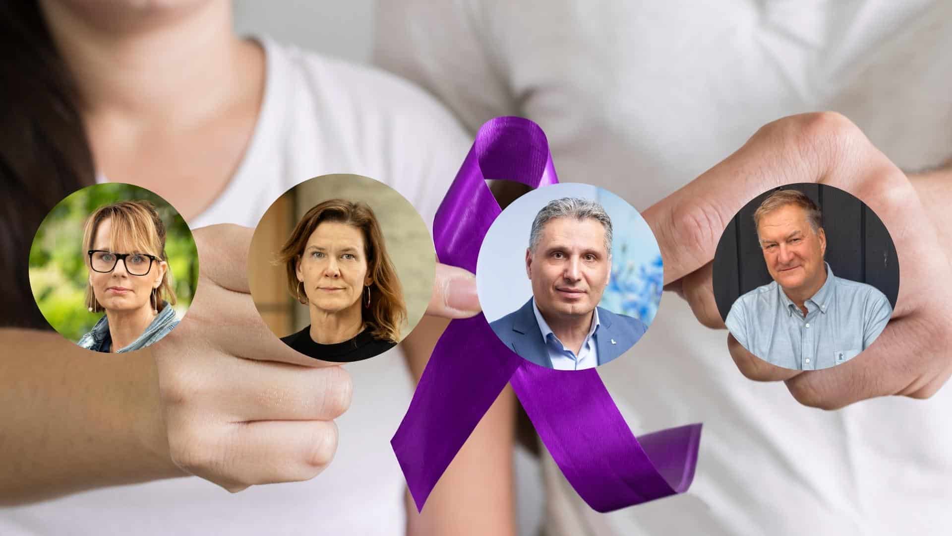 Nina Larsson och lokala företrädare för Liberalerna om samlat grepp för kvinnofrid i Salem och Södertälje